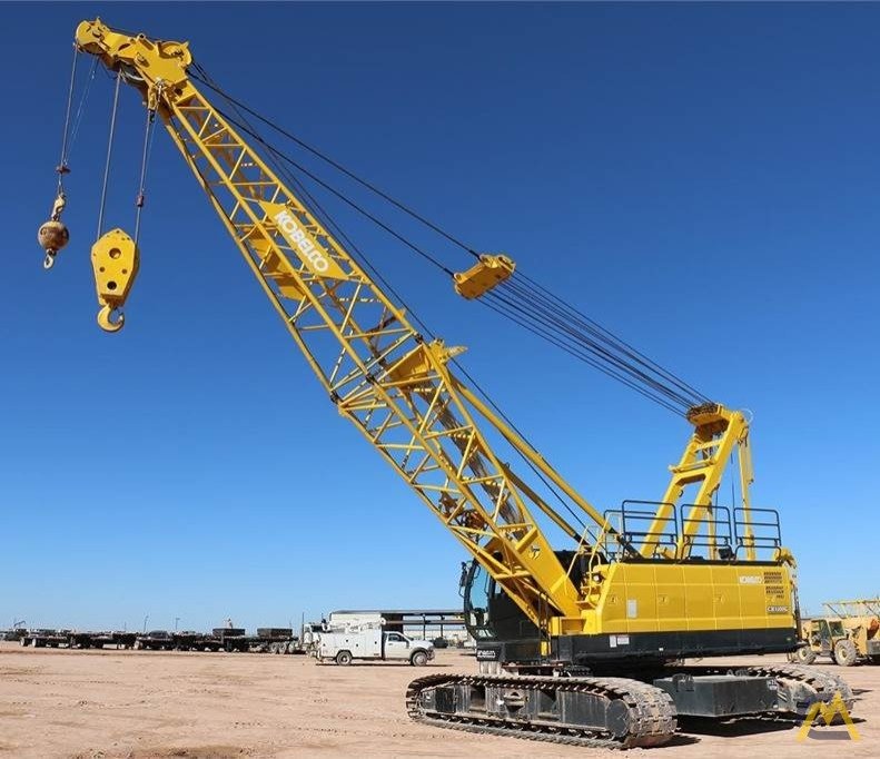 Crane in operation during practical crane operator training session